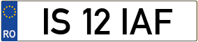 Trailer License Plate